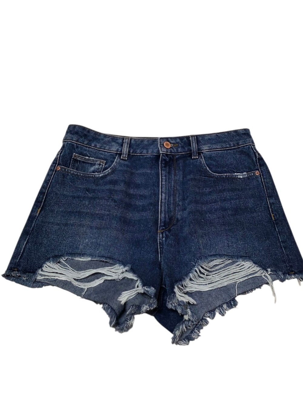 DL1961 Denim Distressed High Rise Short In Solana